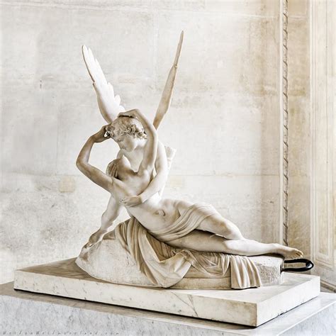 Psyche Revived by Cupid's Kiss - a Monumental Tableau Vivant Painted in Exquisite Detail!